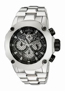 Invicta Black Dial Stainless Steel Band Watch #19428 (Men Watch)