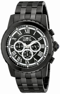 Invicta Black Dial Stainless Steel Band Watch #19469 (Men Watch)