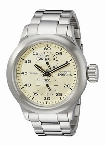 Invicta Champagne Dial Stainless Steel Band Watch #19493 (Men Watch)