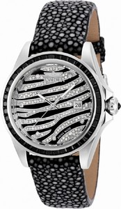 Invicta Black And White Dial Fixed Band Watch #19499 (Women Watch)