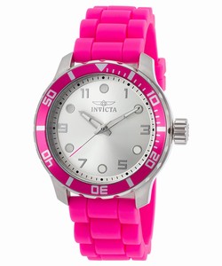 Invicta Angel Quartz Analog Pink Polyurethane Watch # 19560 (Women Watch)