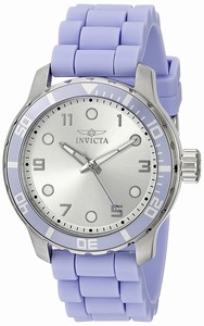 Invicta Angel Quartz Analog Purple Polyurethane Watch # 19563 (Women Watch)