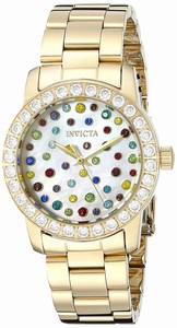 Invicta Mother Of Pearl Dial Stainless Steel Band Watch #19686 (Women Watch)