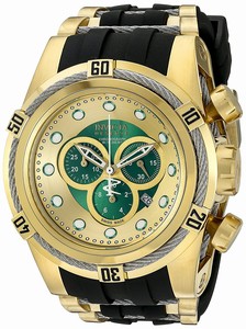 Invicta Bolt Quartz Chronograph Date Black Polyurethane Watch # 19729 (Men Watch)