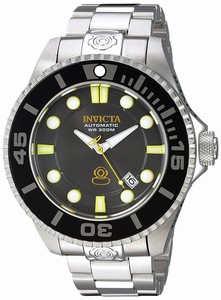 Invicta Black Dial Stainless Steel Band Watch #19797 (Men Watch)