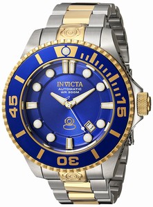 Invicta Blue Dial Stainless Steel Band Watch #19804 (Men Watch)