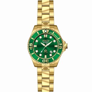 Invicta Green Dial Stainless Steel Band Watch #19805 (Men Watch)