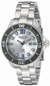 Invicta Silver Dial Stainless Steel Band Watch #19813 (Women Watch)