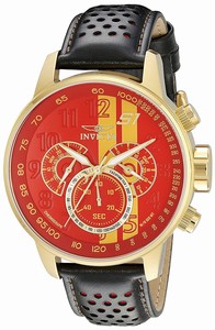 Invicta Red Dial Stainless Steel Band Watch #19904 (Men Watch)