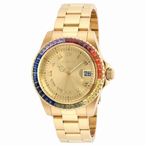 Invicta Gold Quartz Watch #20022 (Women Watch)