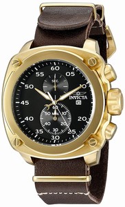 Invicta Aviator Quartz Chronograph Date Brown Leather Watch # 20059SYB (Men Watch)