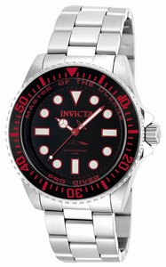 Invicta Black Dial Stainless Steel Band Watch #20121 (Men Watch)