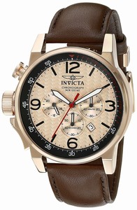Invicta I Force Quartz Chronograph Date Brown Leather Watch # 20139SYB (Men Watch)