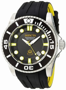 Invicta Pro Diver Automatic Date Black Silicone Watch # 20199 (Men Watch)