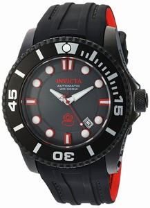 Invicta Pro Diver Automatic Date Black Silicone Watch # 20205 (Men Watch)