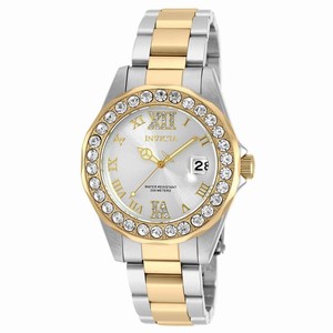 Invicta Silver Dial Stainless Steel Band Watch #20215 (Women Watch)