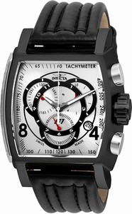 Invicta S1 Rally Quartz Chronograph Date Black Leather Watch # 20249 (Men Watch)