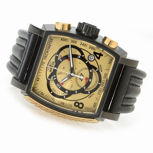 Invicta S1 Rally Quartz Chronograph Date Black Leather Watch # 20251 (Men Watch)