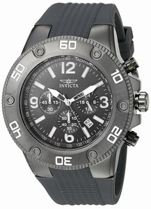 Invicta Pro Diver Quartz Chronograph Date Grey Silicone Watch # 20273 (Men Watch)