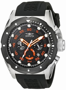 Invicta Black Dial Stainless steel Band Watch # 20305 (Men Watch)