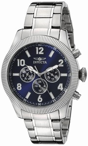 Invicta Blue Dial Stainless Steel Band Watch #20327 (Men Watch)