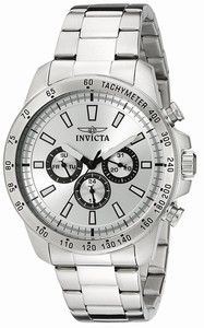 Invicta Silver Dial Stainless Steel Band Watch #20336 (Men Watch)