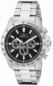 Invicta Black Dial Stainless Steel Band Watch #20337 (Men Watch)