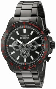 Invicta Black Dial Stainless Steel Watch #20341 (Men Watch)