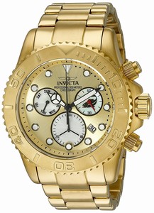 Invicta Gold Tone Quartz Watch #20350 (Men Watch)