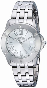 Invicta Silver Dial Stainless Steel Band Watch #20369 (Women Watch)