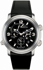 Blancpain Automatic Titanium Black Dial Rubber Black Band Watch #2041-1230-64B (Men Watch)
