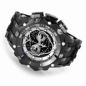 Invicta Black Dial Uni-directional Rotating Black Ion-plated Band Watch #20431 (Men Watch)