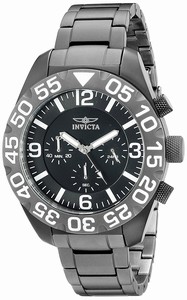Invicta Black Dial Titanium Band Watch #20455 (Men Watch)