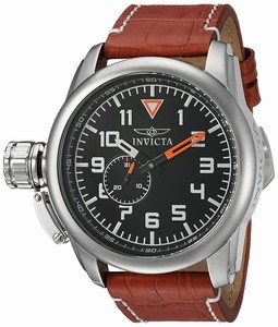 Invicta Aviator Quartz Brown Leather Watch # 20460 (Men Watch)