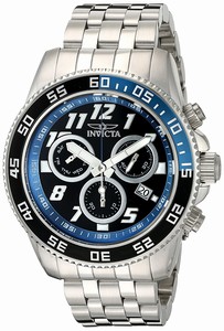 Invicta Black Dial Stainless Steel Band Watch #20478 (Men Watch)