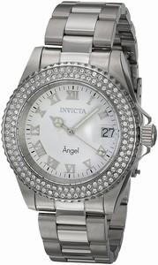 Invicta White Dial Stainless Steel Band Watch #20502 (Women Watch)