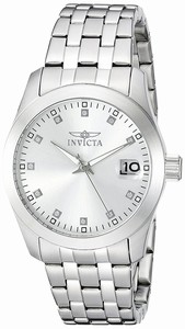 Invicta Silver Dial Stainless Steel Band Watch #20526 (Women Watch)