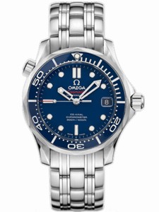 Omega 36.25mm Automatic Chronometer Seamaster 300M Blue Dial Stainless Steel Case With Stainless Steel Bracelet Watch #212.30.36.20.03.001 (Men Watch)
