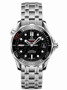 Omega 36.25mm Automatic Chronometer Seamaster 300M Black Dial Stainless Steel Case With Stainless Steel Bracelet Watch #212.30.36.20.51.001 (Men Watch)