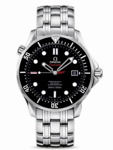Omega 41mm Automatic Chronometer Seamaster 300M Black Dial Stainless Steel Case With Stainless Steel Bracelet Watch #212.30.41.20.01.001 (Men Watch)