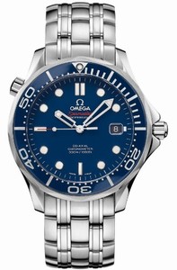 Omega Automatic COSC 300 Meters Water Resistant Seamaster Watch #212.30.41.20.03.001 (Men Watch)