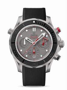 Omega Seamaster Co-Axial Automatic Chronometer Chronograph Date Titanium Case Black Rubber Watch# 212.92.44.50.99.001 (Men Watch)