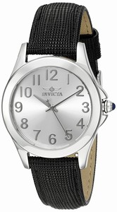 Invicta Quartz Analog Black Leather Watch # 21373 (Women Watch)