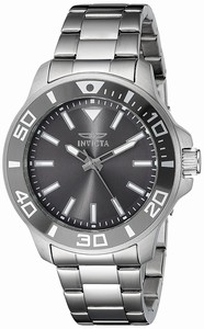 Invicta Grey Dial Stainless Steel Band Watch #21377 (Men Watch)