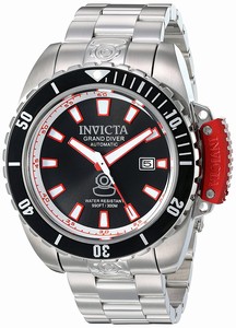 Invicta Black Dial Stainless Steel Band Watch #21378 (Men Watch)