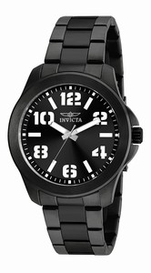 Invicta Black Dial Stainless Steel Band Watch #21399 (Men Watch)