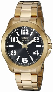 Invicta Black Dial Stainless Steel Band Watch #21401 (Men Watch)