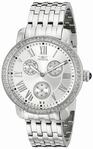 Invicta Silver Dial Stainless Steel Band Watch #21411 (Women Watch)