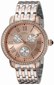 Invicta Rose Gold Dial Stainless Steel Band Watch #21413SYB (Women Watch)