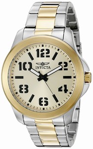 Invicta Gold Dial Water-resistant Watch #21441 (Men Watch)